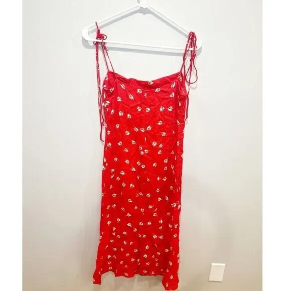 Reformation finley dress red - Picture 5 of 7